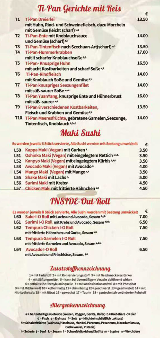 Speisekarte Kerpen Seite 4